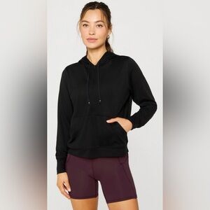 Fabletics Cloud Jersey Full-Zip Hoodie Jacket | Large | NWT | Black